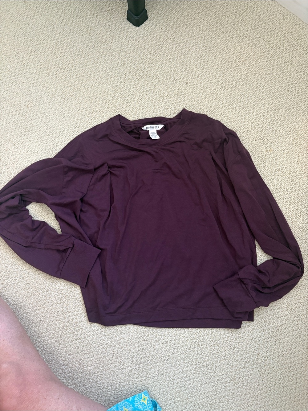 Athleta - Plum Long-Sleeve Crewneck Shirt